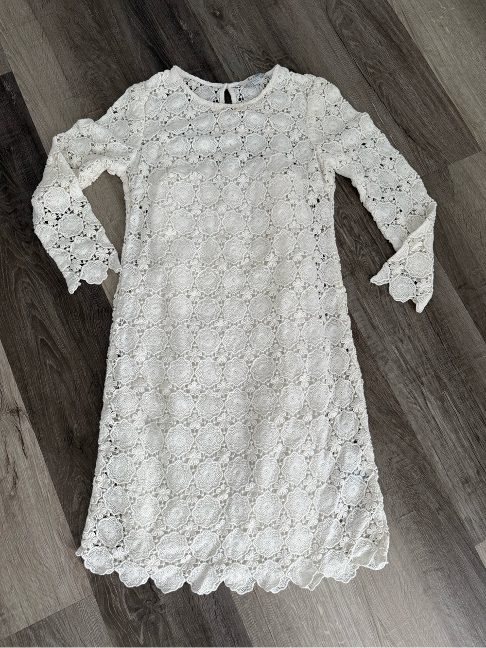 Boden  White Lace Shift Dress - Elegant Women's Dress